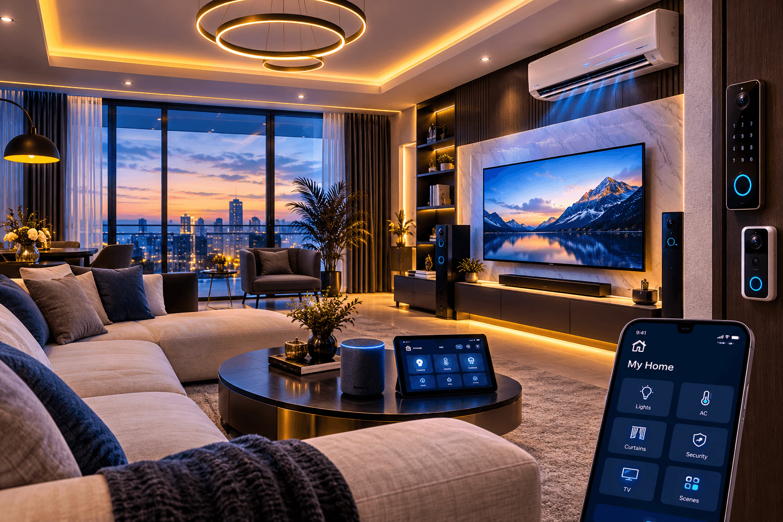 Luxury smart living room